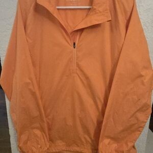 Peter Millar Vibrant Orange Half Zip Lightweight Pullover, Golf, Athleisure